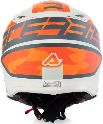 ACERBIS Helm Impact Steel Junior Orange/Grau T52 XXS grau, XXS grau