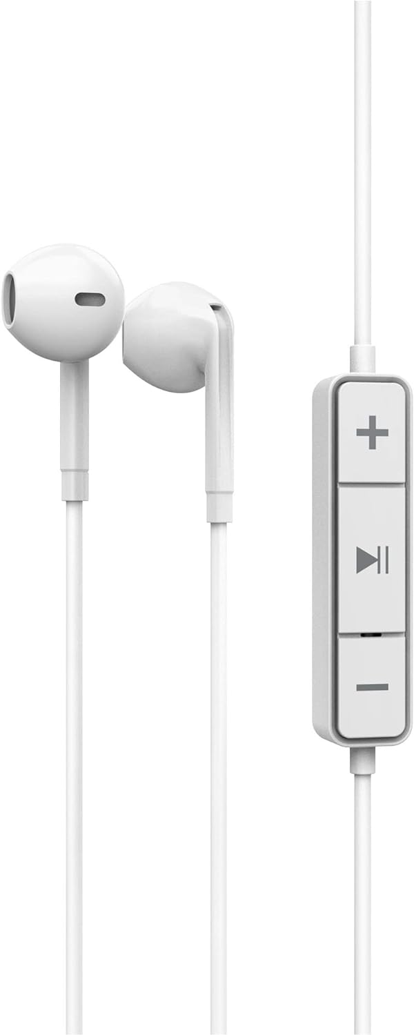 Energy Sistem Earphones Bluetooth Style 1 Snow Kopfhörer mit Mikrofon (Bluetooth 5.1, 8h Akku, Cryst