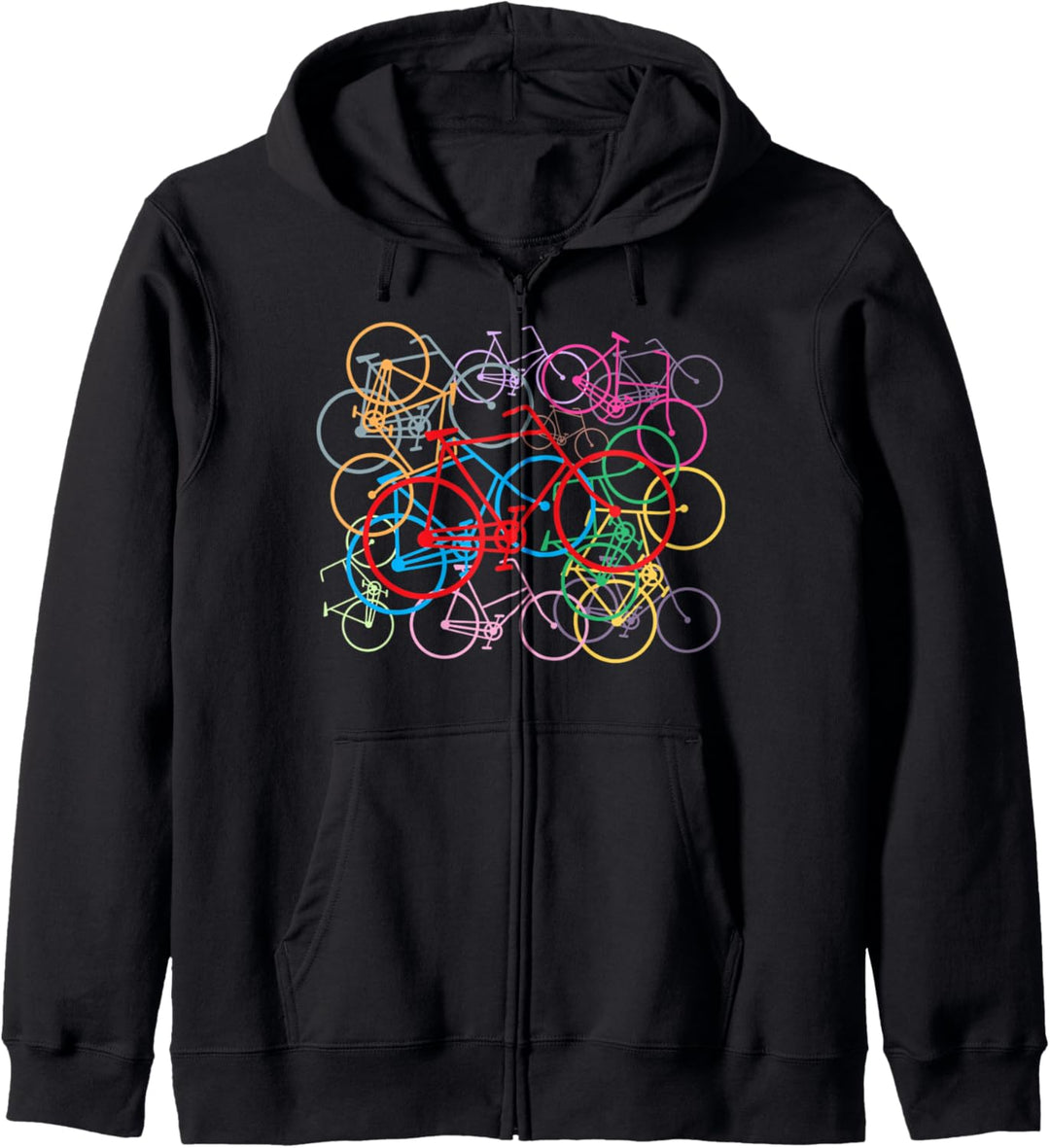 Bunte Fahrräder Kapuzenjacke