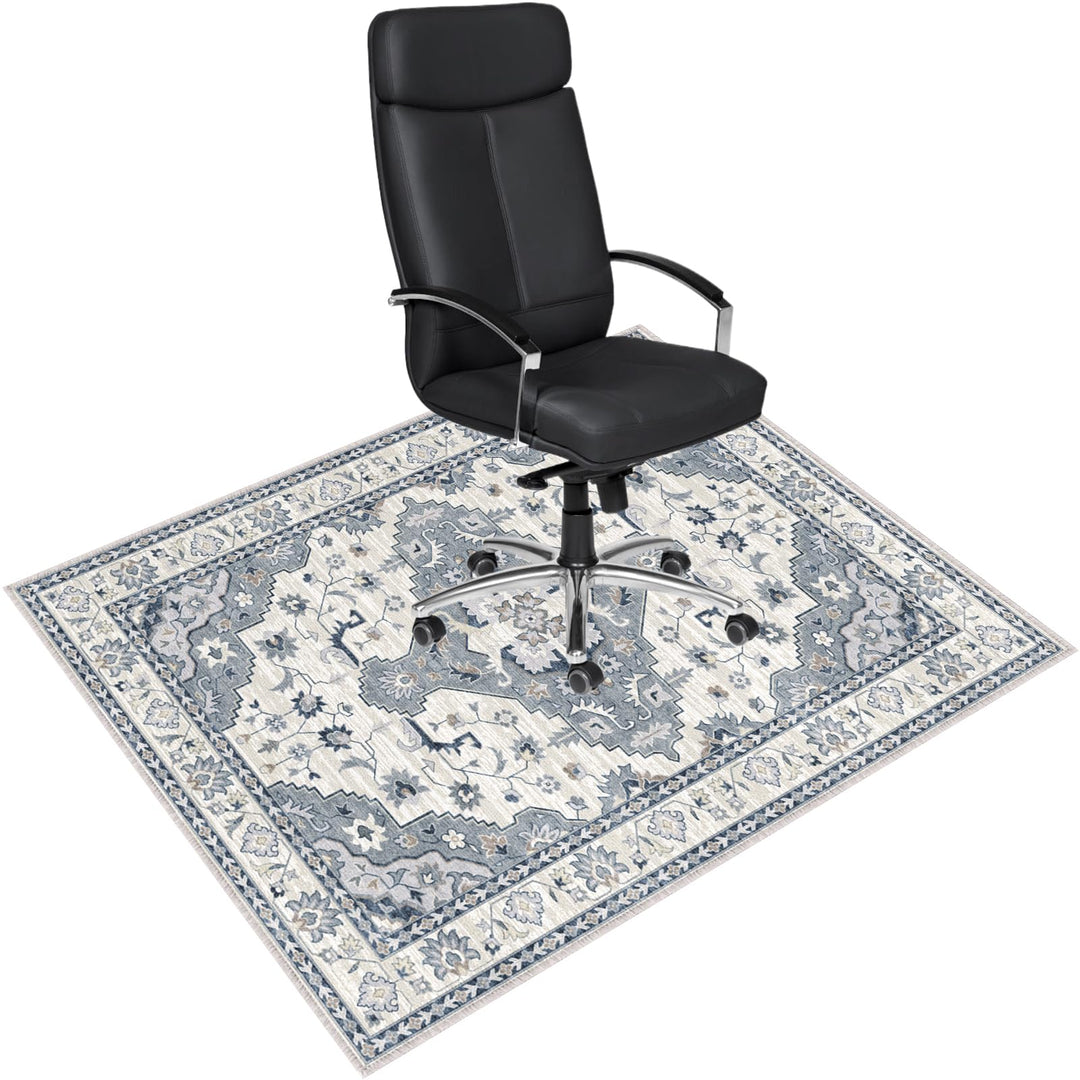 Bodenschutzmatte Bürostuhl 90X120 cm: Luxuriöse Bedruckter Stoff Bürostuhl Unterlage für Parkett und
