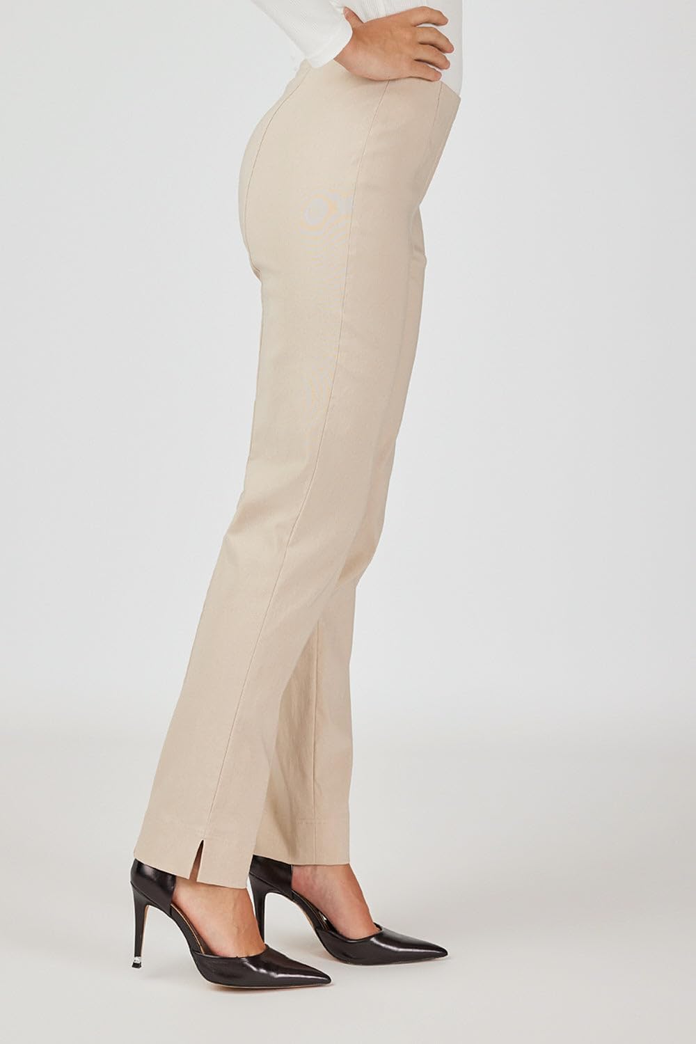 Robell Style Marie - Stoffhose Damen high Waist - Damenhose Power Stretch - Bengaline Stoff Hose mit