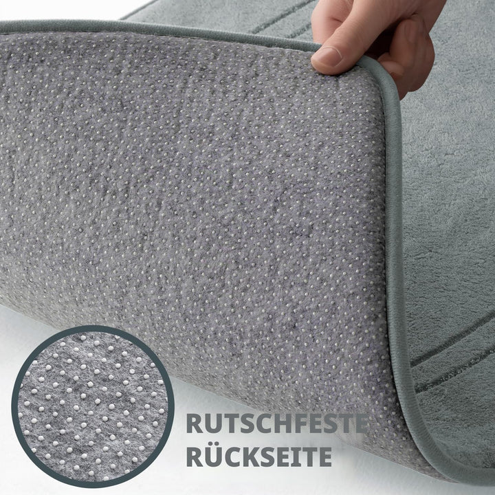 chakme Badematte rutschfest,Badezimmerteppich Weich Badteppich Saugfähige Badvorleger Duschvorleger