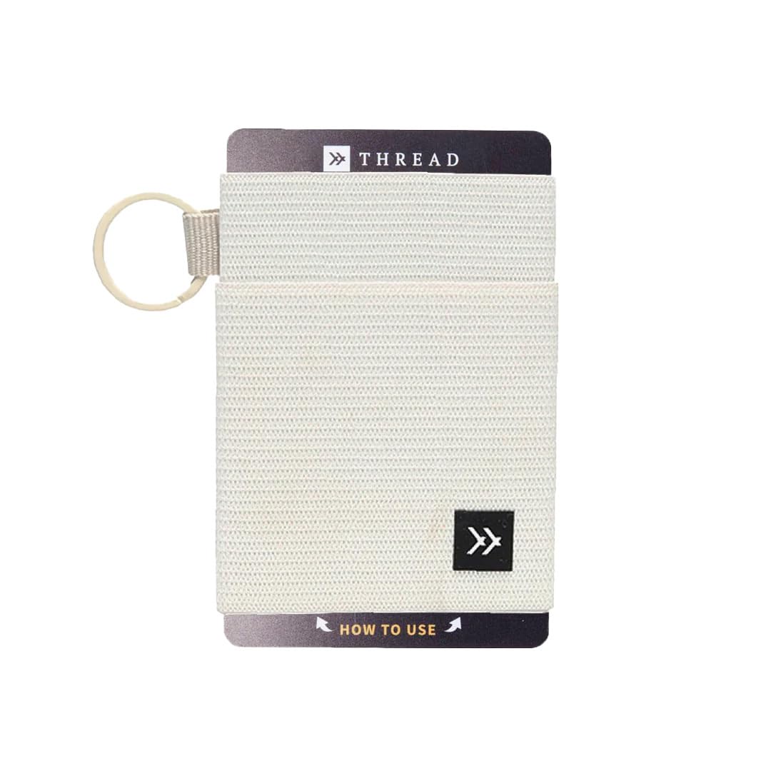 Thread Wallets Schlanke, minimalistische Brieftasche, Kreditkartenetui mit Vordertasche (Einheitsgrö