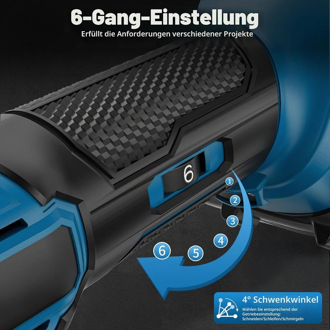 Akku-Multifunktionswerkzeug für Makita Akku 18V Li-Ion – Oszillationswerkzeug mit 23 Zubehör,6 Einst