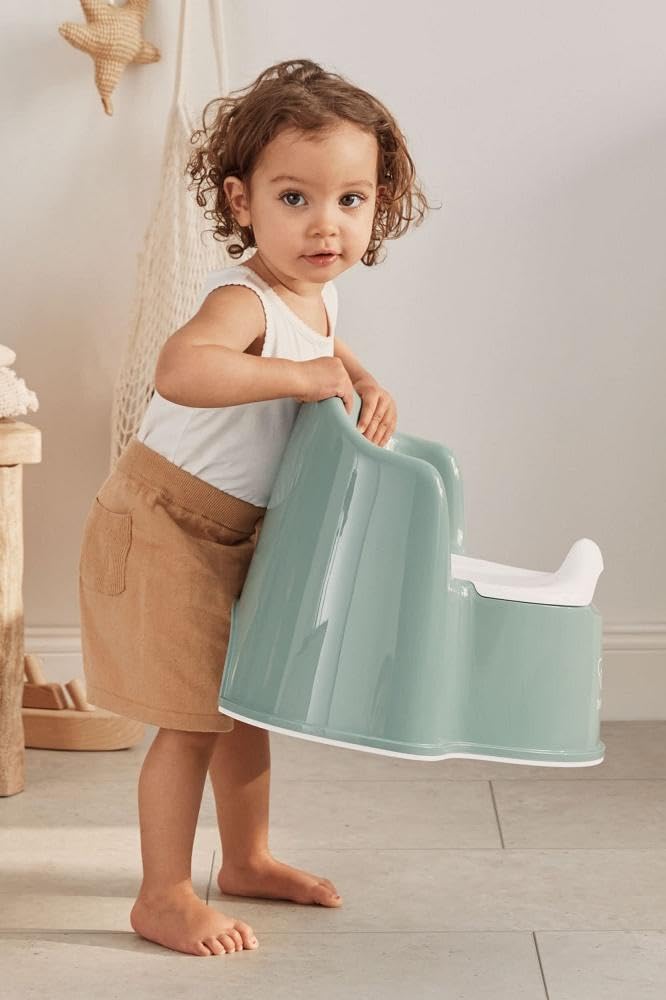 BabyBjörn Topfstuhl, Graugrün/Weiss, Graugrün/Weiss
