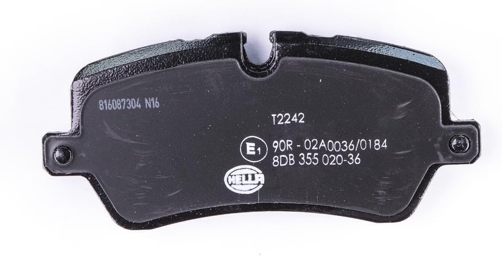 HELLA PAGID 8DB 355 020-361 Bremsbelagsatz - T2242 - Dicke/Stärke: 17.3mm - Bremssystem: TRW - für V