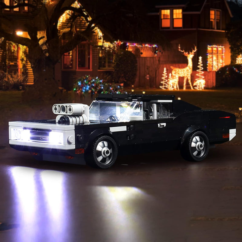 Led Licht Set Kompatibel mit Lego Speed Champions Fast & Furious 1970 Dodge Charger R/T, Dekorations