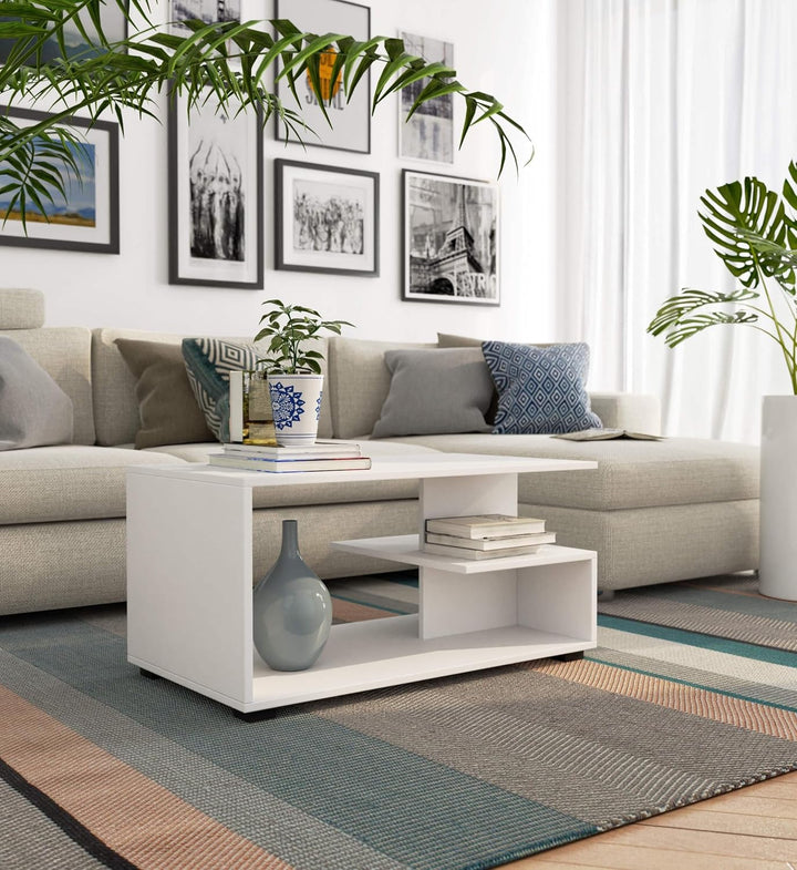 AKORD Couchtisch Holz | Pin 90 x 45 x 51 cm | Schrank für Wohnzimmer | Schlafzimmer Schrank | Minima