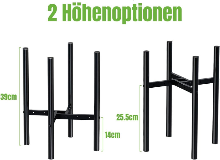 Bomclap Verstellbarer Pflanzenständer, Pflanzenständer aus Metall Moderner Blumentopfhalter für Inne