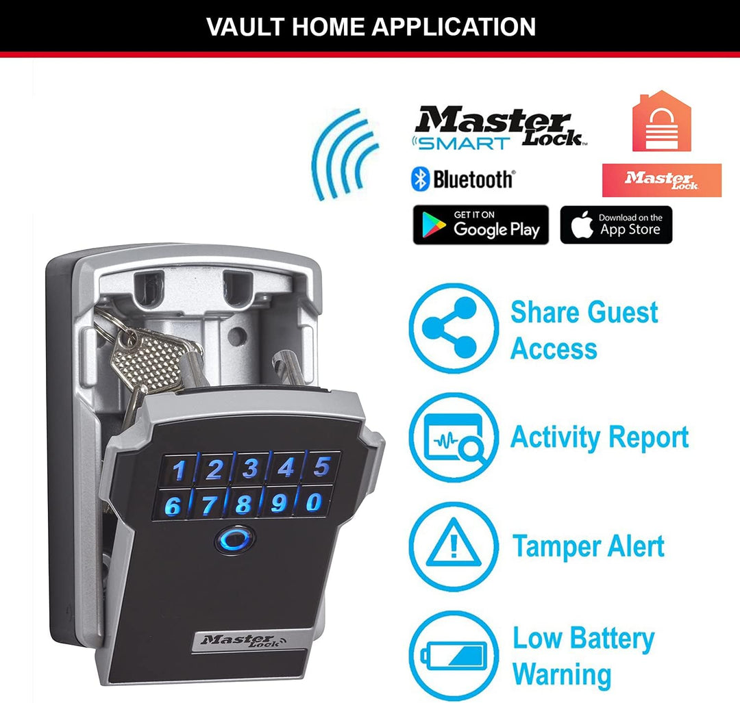 Master Lock Smart Connected Schlüsseltresor & ABUS KeyGarage 787 - Schlüsselbox zur Wandmontage - fü