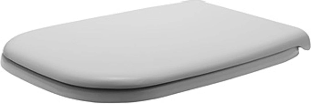 Duravit WC-Sitz D-Code, Toilettendeckel aus Urea-Duroplast, Klodeckel mit Edelstahl Scharnieren, Wei