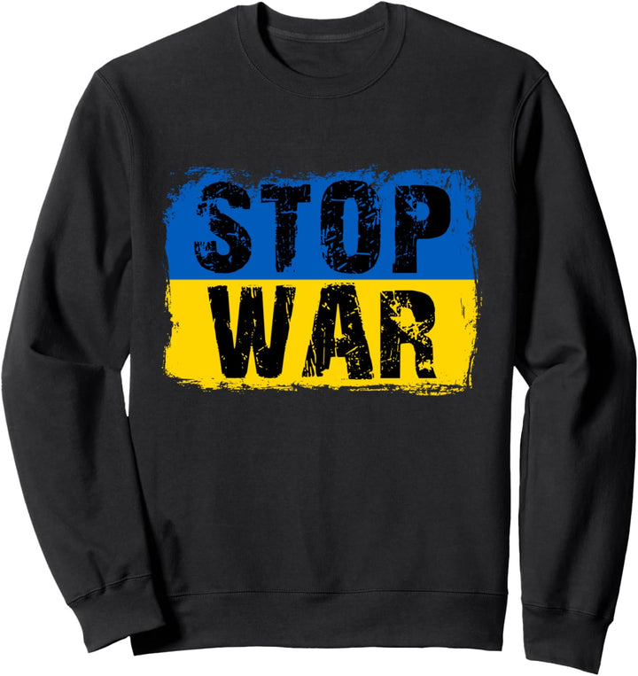 STOP WAR Ukraine Flagge Sweatshirt