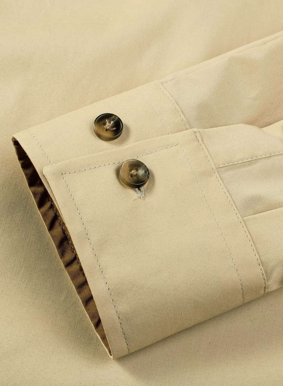 Herren Langarm Business Freizeithemd - Formelle Baumwolle Dehnbar Klassisch Casual Western Kent-Krag