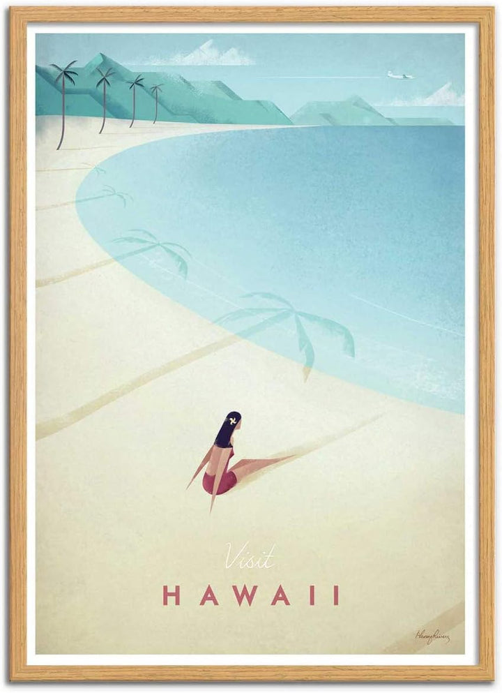 Wall Editions Art-Poster - Visit Hawaii - Henry Rivers