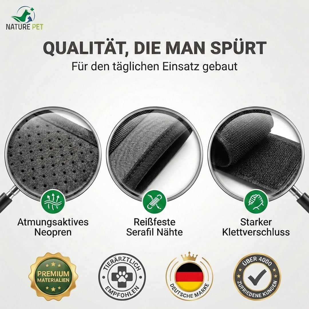 Nature Pet CarpoLock Premium Karpalgelenk Bandage Groesse M, M