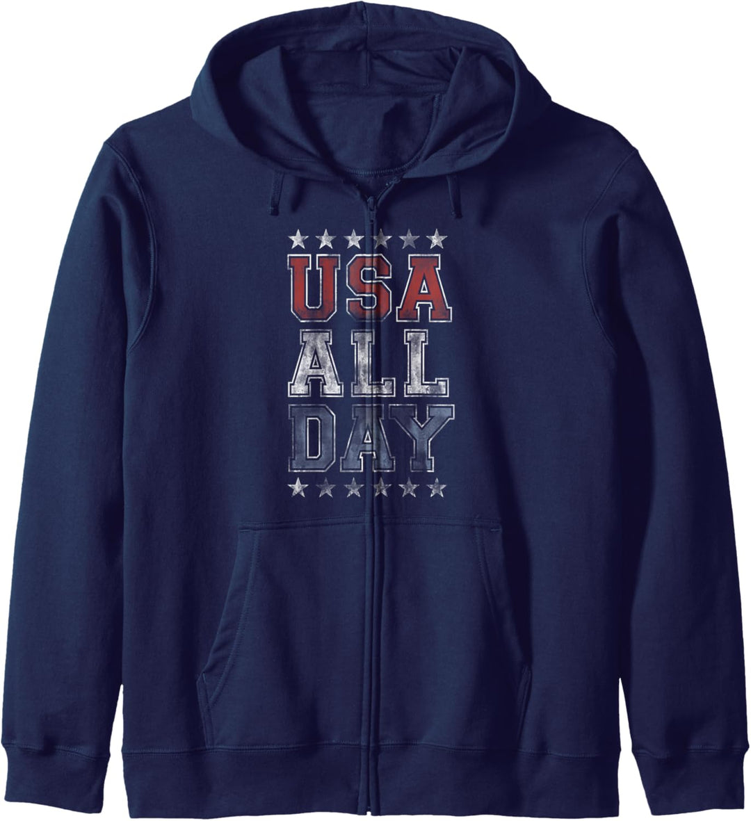 Repping USA All Day Red White And Blue Kapuzenjacke