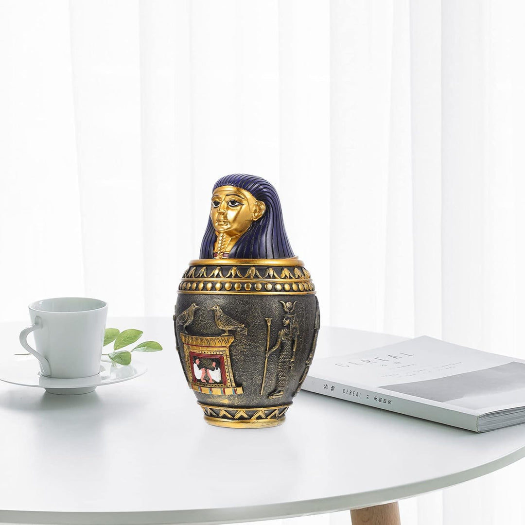 BESPORTBLE Kanopenkrug Luftdichte Müslibehälter Ägypten Reise Souvenirs Dekorative Kanopenskulptur O