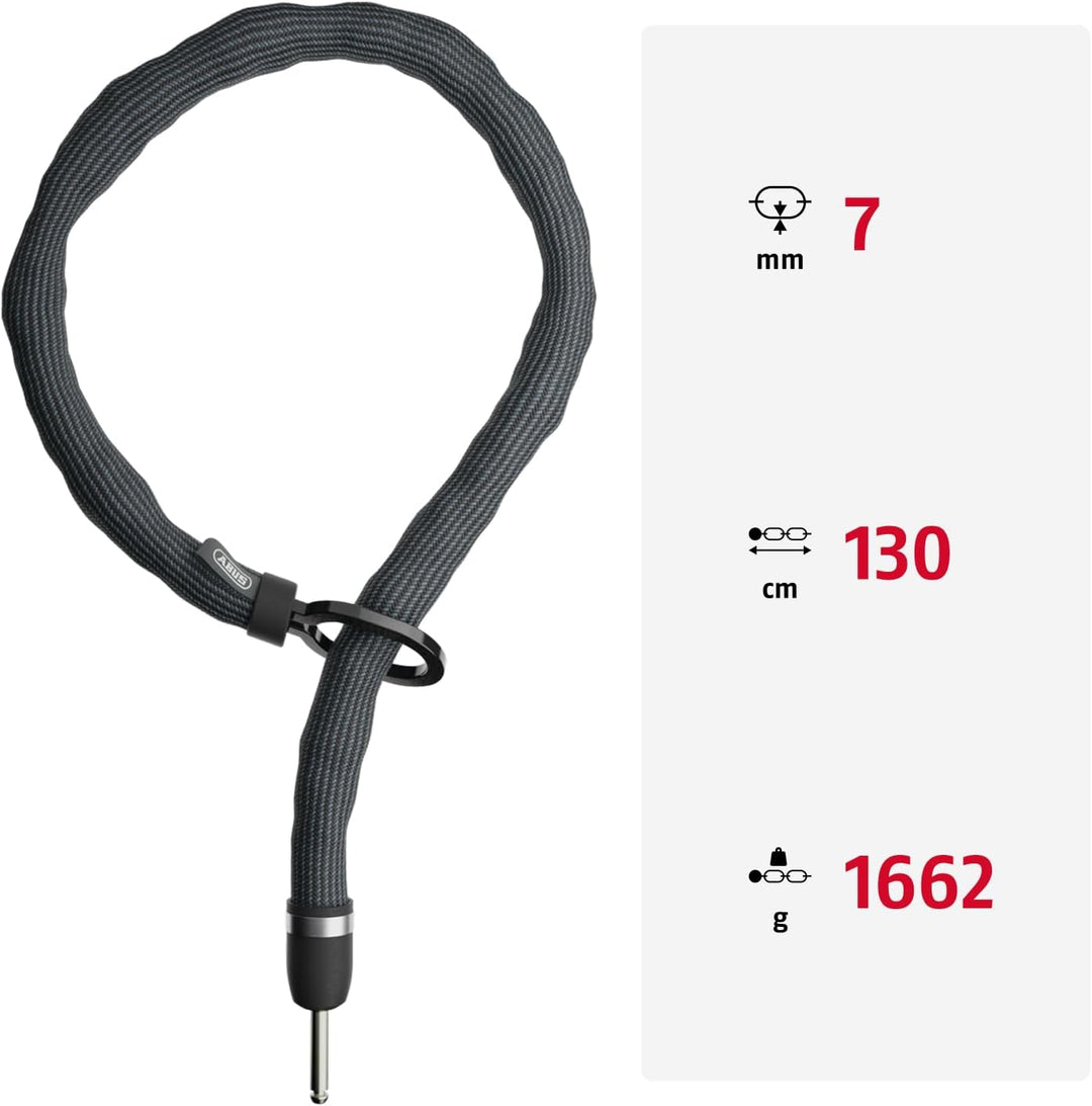 ABUS Einsteckkette Adaptor Chain Superior 7KS passend zum Rahmenschloss oder zur Alarmbox 2.0-7 mm S
