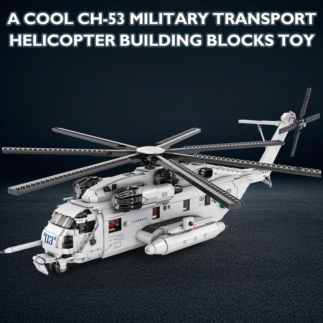 JMBricklayer CH-53 Hubschrauber-Bauset 60008, Militärtransporthubschrauber-Spielzeugflugzeugmodellba