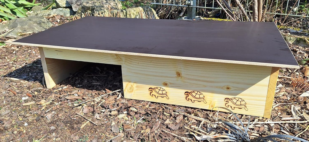 Premium Schildkrötenhaus aus 20mm Vollholz (SH14) - Schildkrötenhaus Schildkrötengehege Schildkröte