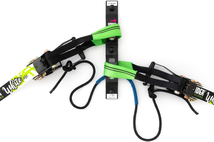 Slackline - Indoor Kit 1.0 - Indoor Kit Platte Wand (1x Doppelwandplatte + 2X Polschlinge) C) 1 x Do