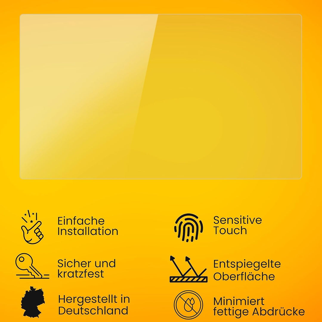 atFoliX Panzerfolie kompatibel mit Huion Kamvas 24 Schutzfolie, entspiegelnde und stossdämpfende FX