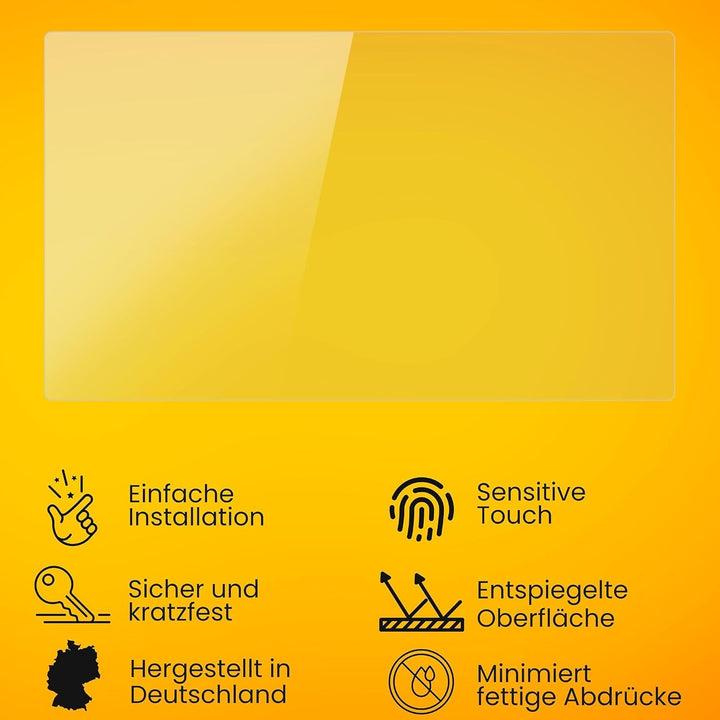 atFoliX Panzerfolie kompatibel mit Huion Kamvas 24 Schutzfolie, entspiegelnde und stossdämpfende FX