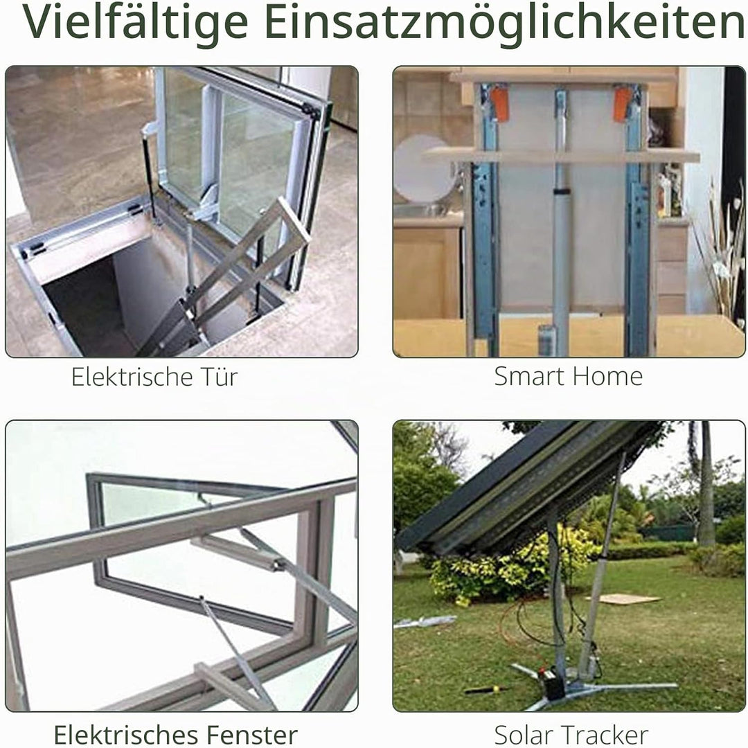 EYPINS Linearantrieb Linearmotor 12V, 1000N 100mm Hub max Linearantrieb, Toröffner Verstellantrieb L