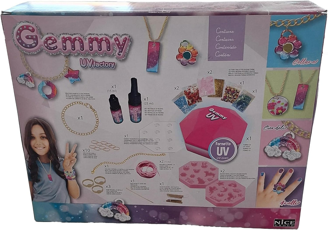 Nice - Gemmy UV-Fabrik-Set zum Erstellen oder Backen Ihres Lieblingsschmucks, mehrfarbig (83003)