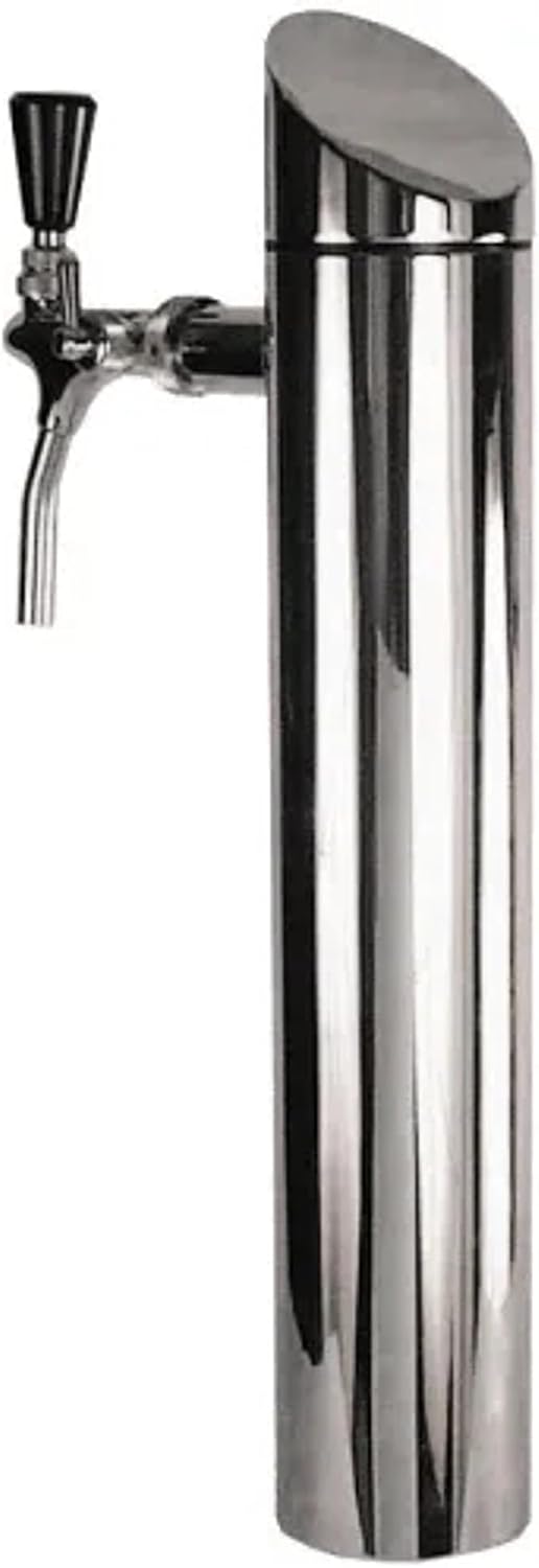 Schanksäule/Zapfsäule Modell Tower, matt gebürstet, 2-leitig