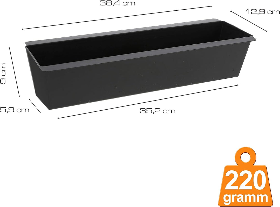 Cepewa Pflanzkasten passend für Europaletten 12er Set aus Kunststoff Pflanzkübel Breite 38 cm (1 x 1