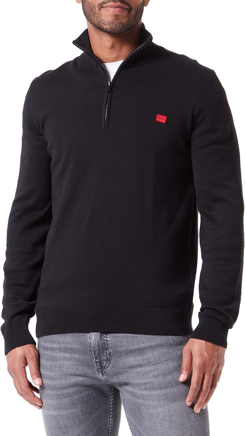 HUGO Herren San Quintus-c Sweater S Black1, S Black1