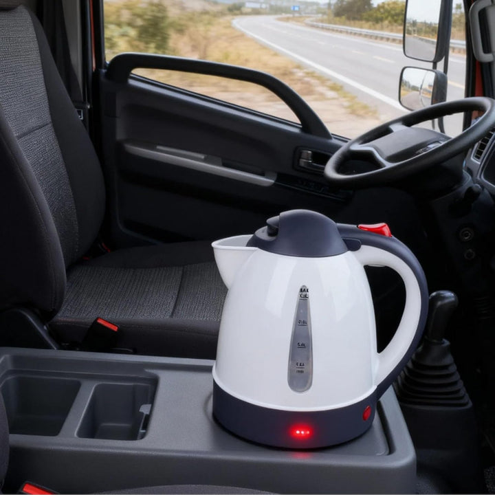 Auto Wasserkocher 1L Tragbare Reisekocher für Auto Reisen Camping mit automatischer Abschaltung (12V