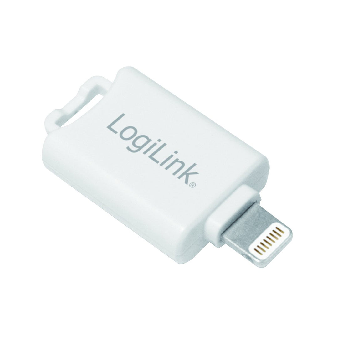 LogiLink AA0089 Card Reader für Micro SD für Geräte mit Lightning Anschluss - MFI zertifiziert (Made
