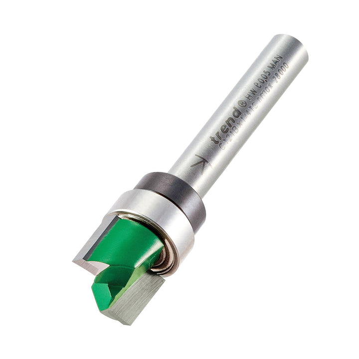 Trend CraftPro Geführter Profilfräser, 1/4-Zoll-Schaft, 9,5 mm Schneiddurchmesser und 12,7 mm Schnit