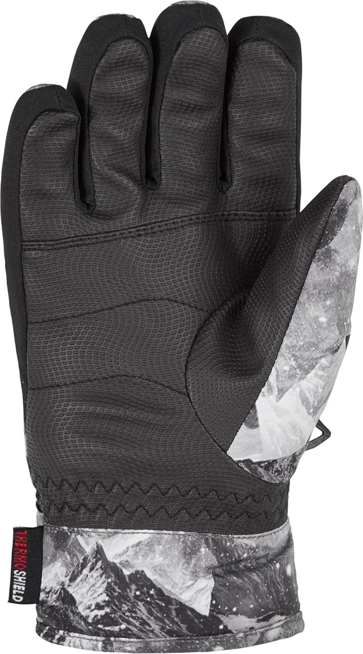 Ziener Unisex Kinder Labino Skihandschuhe 6.5 Grey Mountain Print, 6.5 Grey Mountain Print
