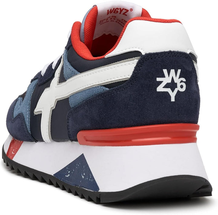 w6yz Yak-M.-Sneakers aus technischem Gewebe und Veloursleder 40 EU Blau Azurblau, 40 EU Blau Azurbla