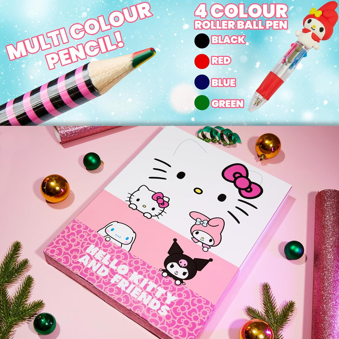 Get Trend Hello Kitty Sanrio Adventskalender 2025 Kinder Weihnachtskalender mit 24 Türchen &amp; Geschen