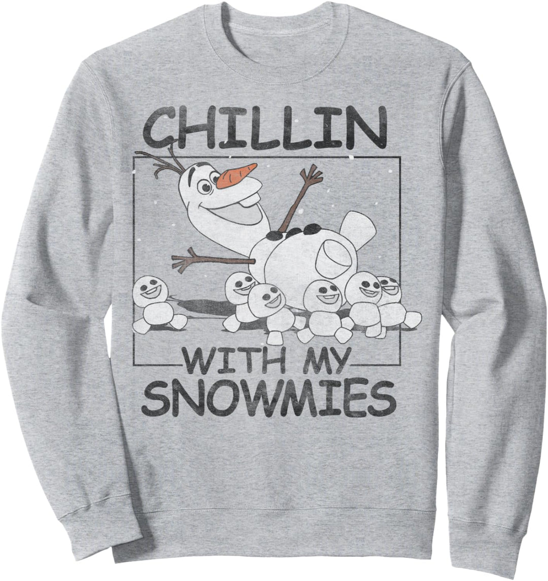 Disney Frozen Olaf Chillin With My Snowmies Portrait Sweatshirt