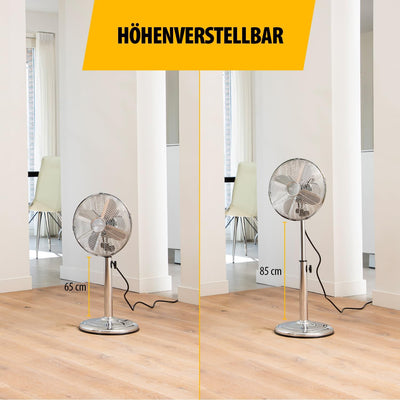 Tristar VE-5952 Standventilator – 25 cm Durchmesser – 3 Geschwindigkeiten – 30 W –Höhenverstellbar –