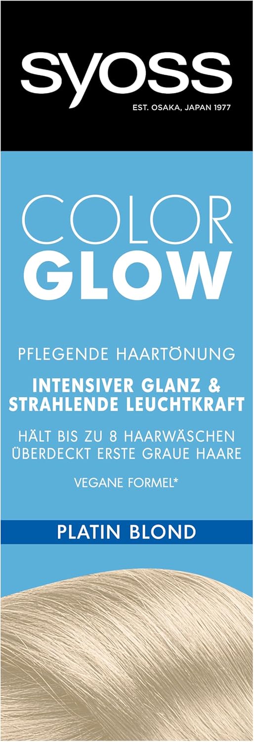 Syoss Color Coloration Kühles Platin Blond Stufe 3 (3x 100ml), semi-permanente Coloration für strahl