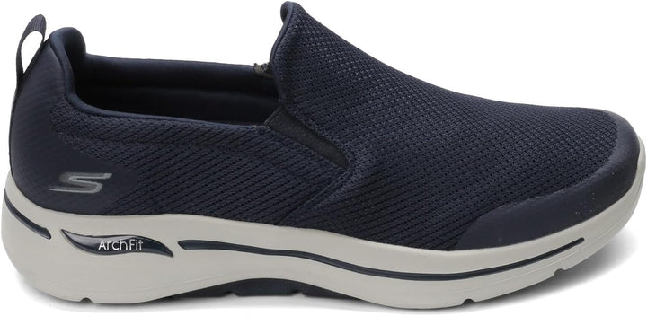 Skechers Herren Go Walk 6 Sneaker 45.5 EU X-Weit Marineblau Grau, 45.5 EU X-Weit Marineblau Grau