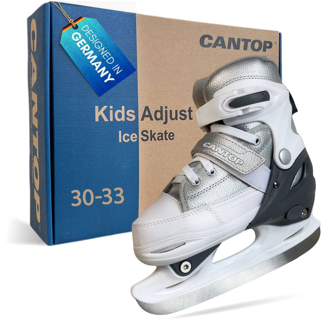 EXPLORER Cantop Schlittschuhe Kinder verstellbar Grössen 30-41 für Jungen, Mädchen und Damen und Her