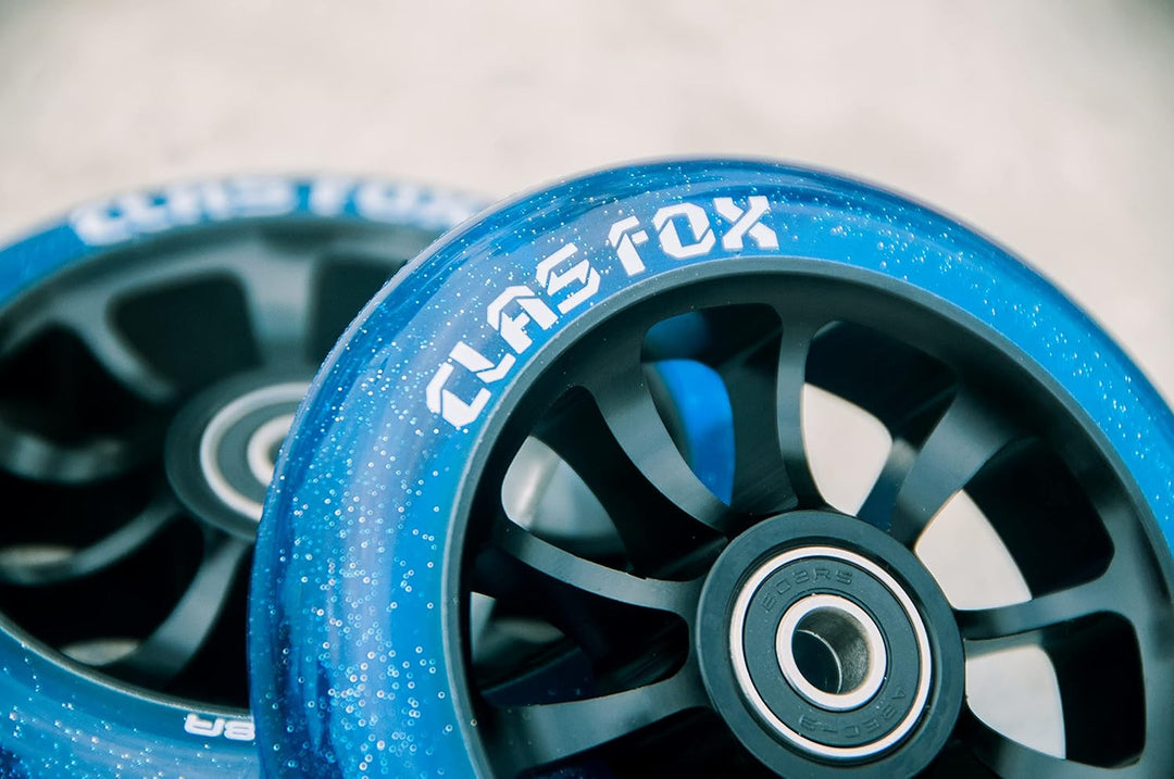 Pro Stunt Scooter Rollen Roller Räder Wheels 100mm EIN Paar mit ABEC-9 Kugellager CNC Metallkern(2 s