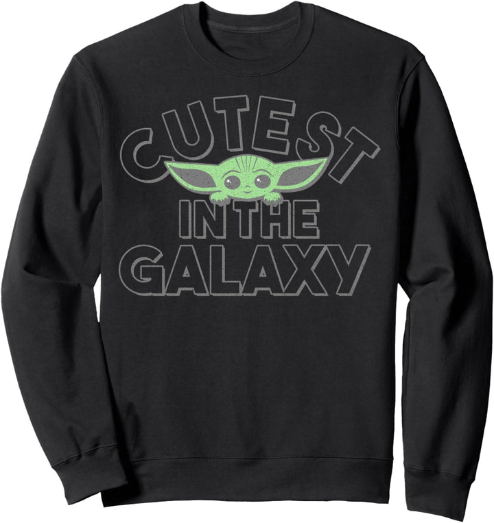 Star Wars Mandalorian The Child Colored Cutest Text Sweatshirt