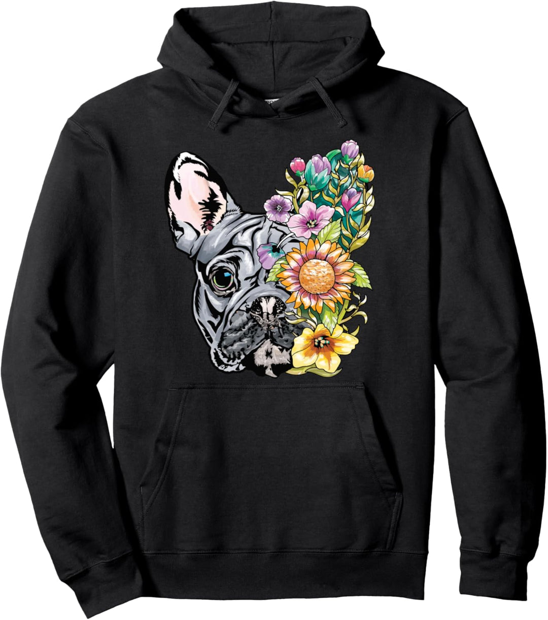 Französische Bulldogge Shirt Damen Frenchie Mama Geschenk Pullover Hoodie