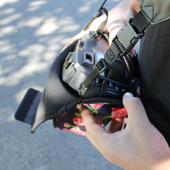 USA GEAR DSLR Kameratasche Klein für Spiegelreflexkameras, SLR-Kamerahülle mit Neoprenschutz, Gürtel