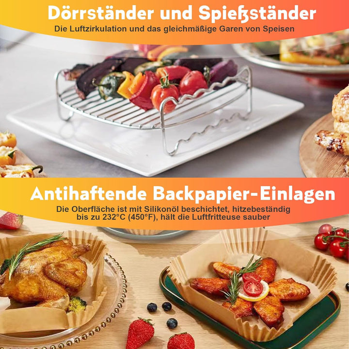 Russell Hobbs Heissluftfritteuse Zubehör, Airfryer Zubehör für Russell Hobbs Heissluftfritteuse XXL