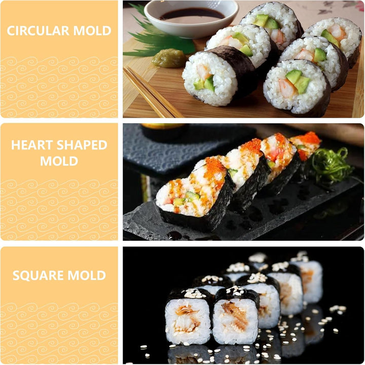 HI NINGER sushi maker set,deluxe edition 20 artikel kit für anfänger zum selber machen,sushi maker k