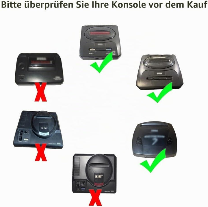 WICAREYO CHILDMORY 1,8 m RGB-Scart-AV-Kabel, Audio-Video-Anschluss für Genesis Megadrive 2